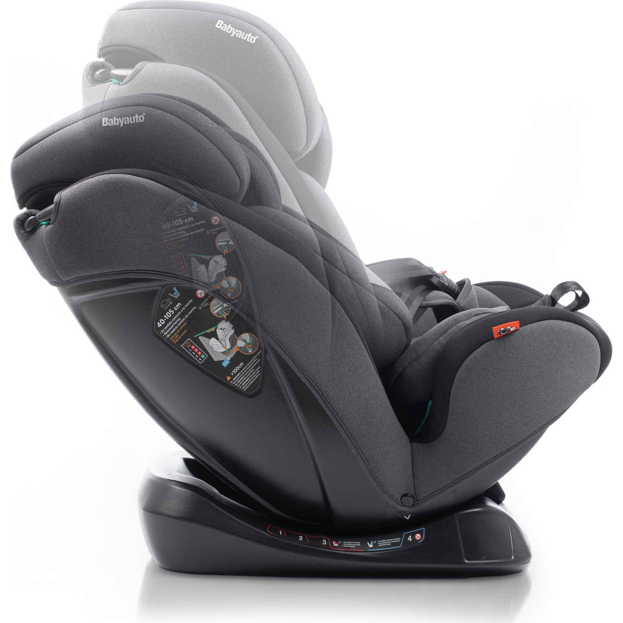 Cadeira Auto I-Size 40-150cm Lolo Belt Cinza Escuro