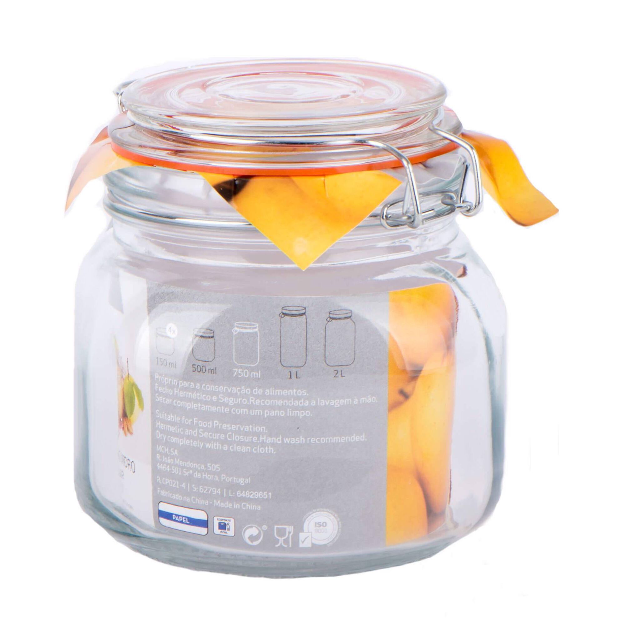 Frasco Transparente 0,75L Oxygen Kasa