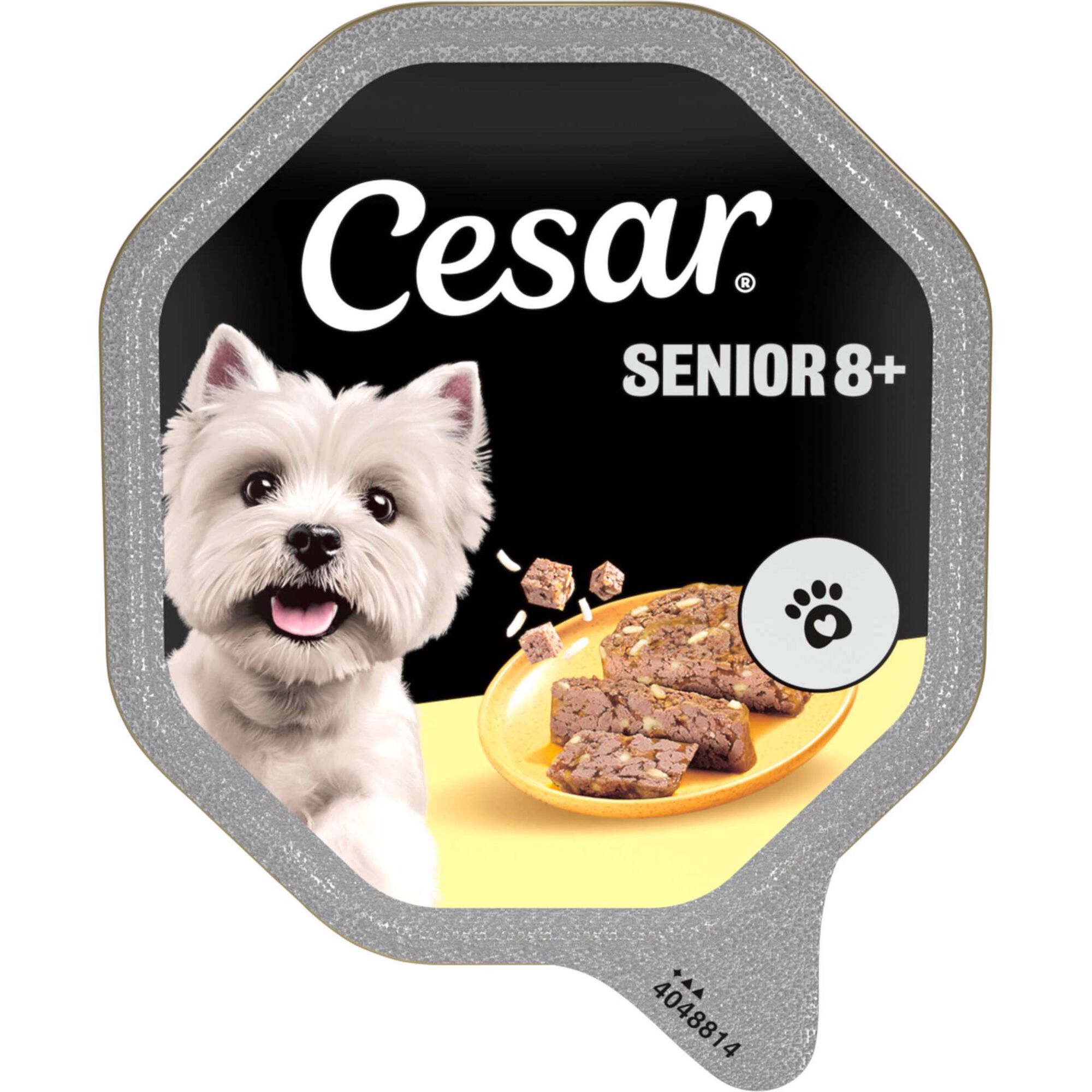 Comida H&uacute;mida para C&atilde;o S&eacute;nior Frango e Arroz Cesar