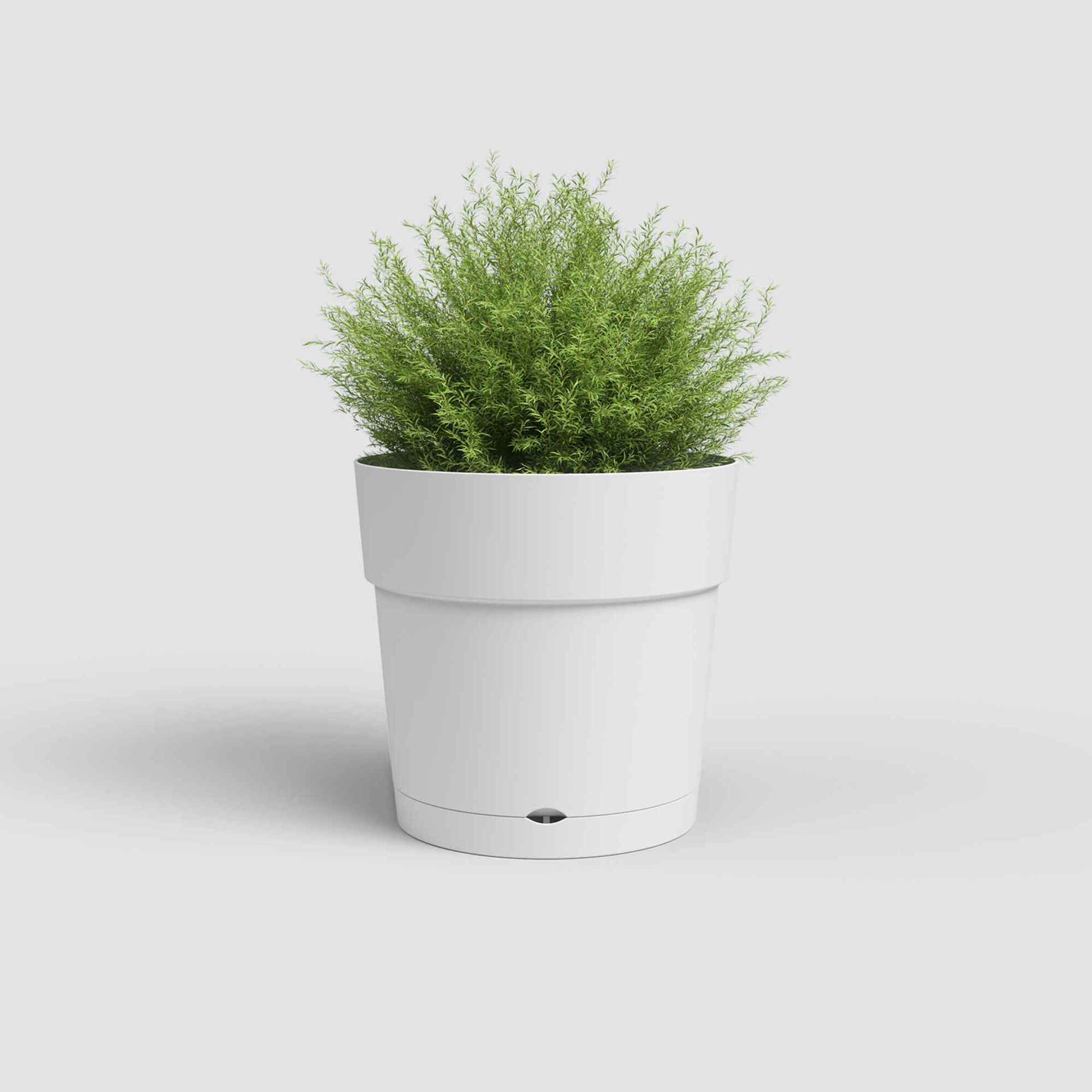 Vaso Redondo Plástico 20cm Branco