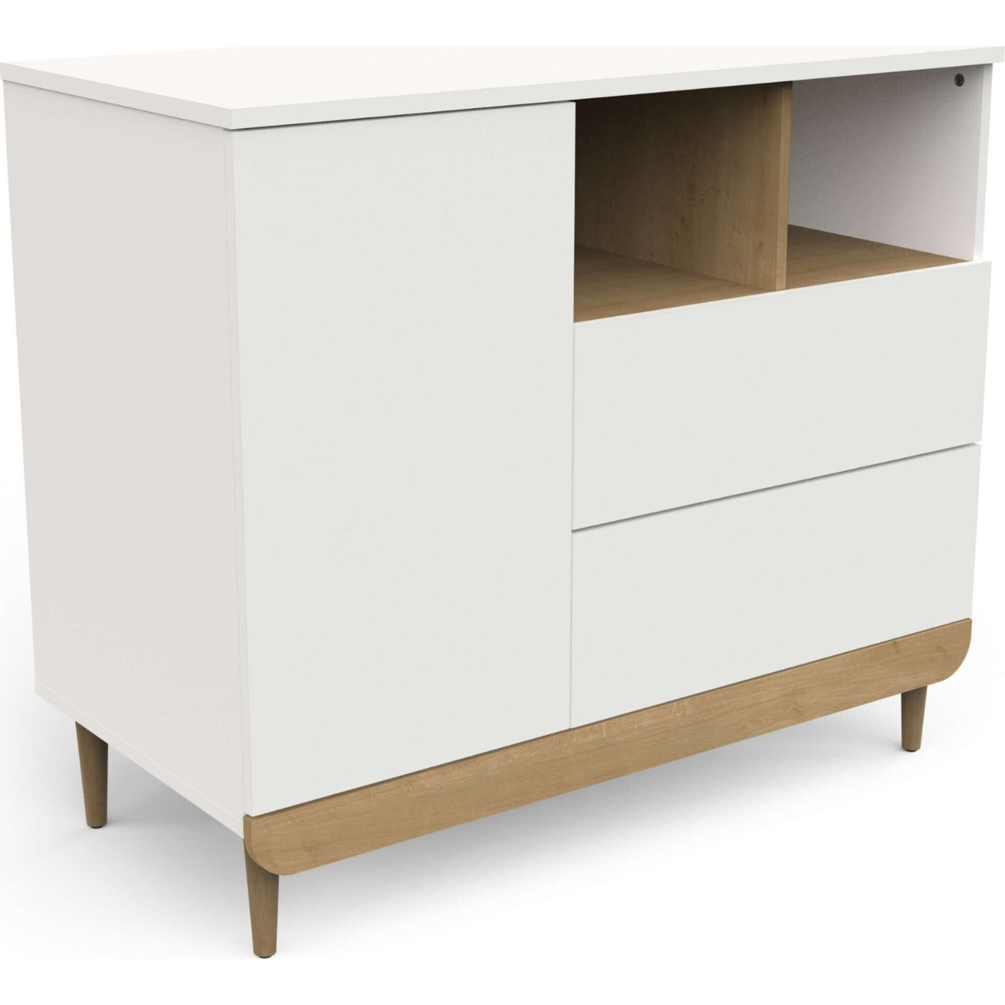 Cómoda 100x92x50cm Branca Scandinave