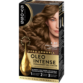 Colora&ccedil;&atilde;o Permanente Oleo Intense Louro Avel&atilde; 6-80 Syoss
