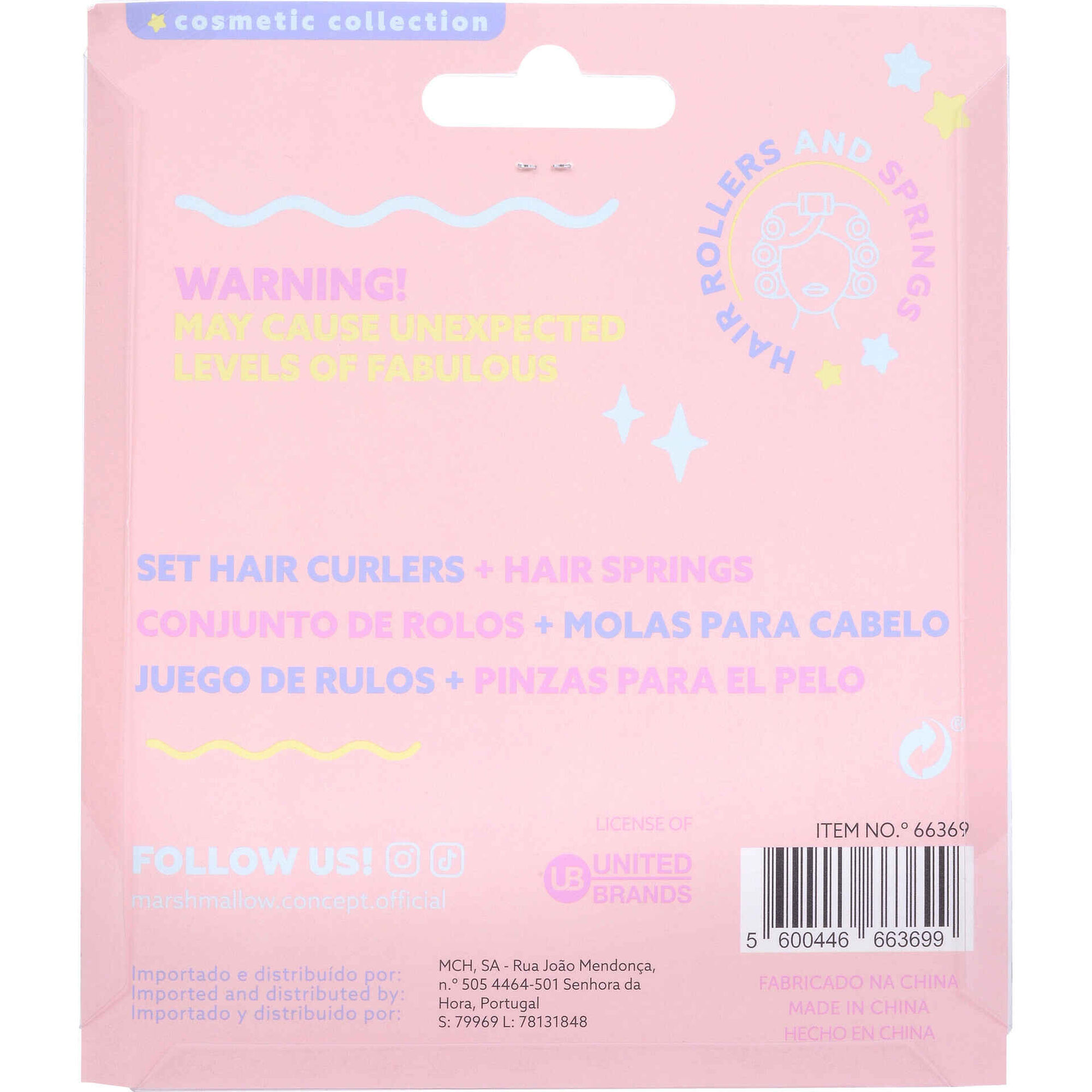 Conjunto 2 Molas e 2 Rolos de Cabelo Kasa (v&aacute;rios modelos)