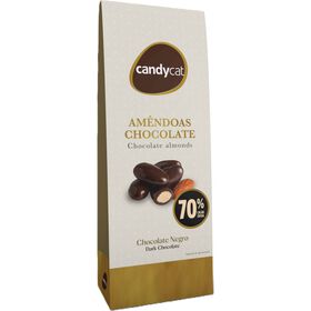 Am&ecirc;ndoas Chocolate Negro 70% Cacau Silver Candycat