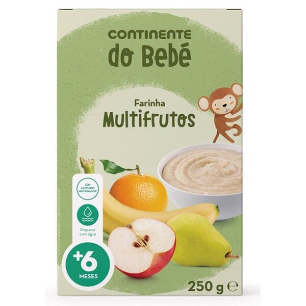 Papa Infantil Farinha Láctea Multifrutos +6M Continente do Bebé