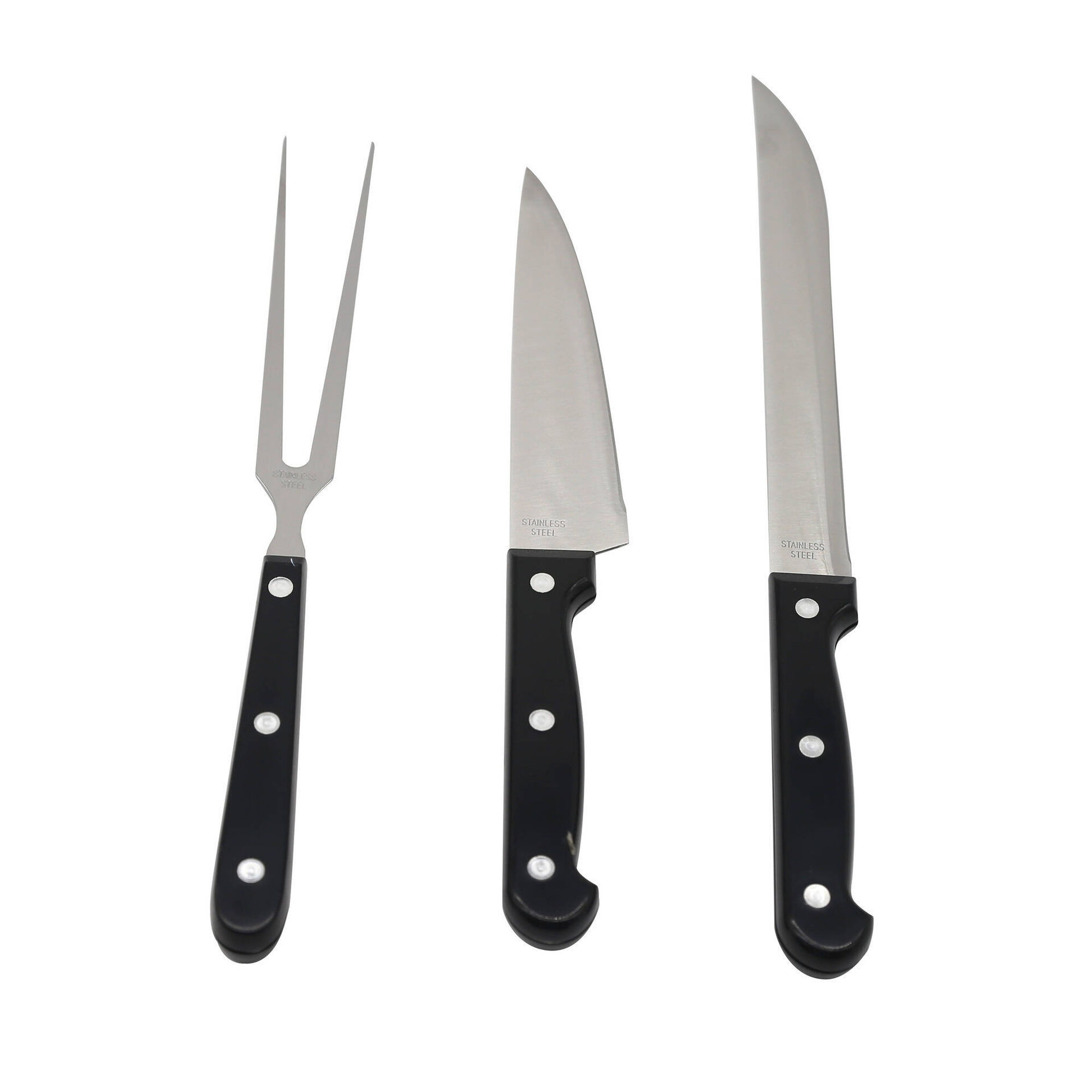 Conjunto 3 Facas e 1 Garfo para Barbecue Conjunto 3 Facas e 1 Garfo para Barbecue