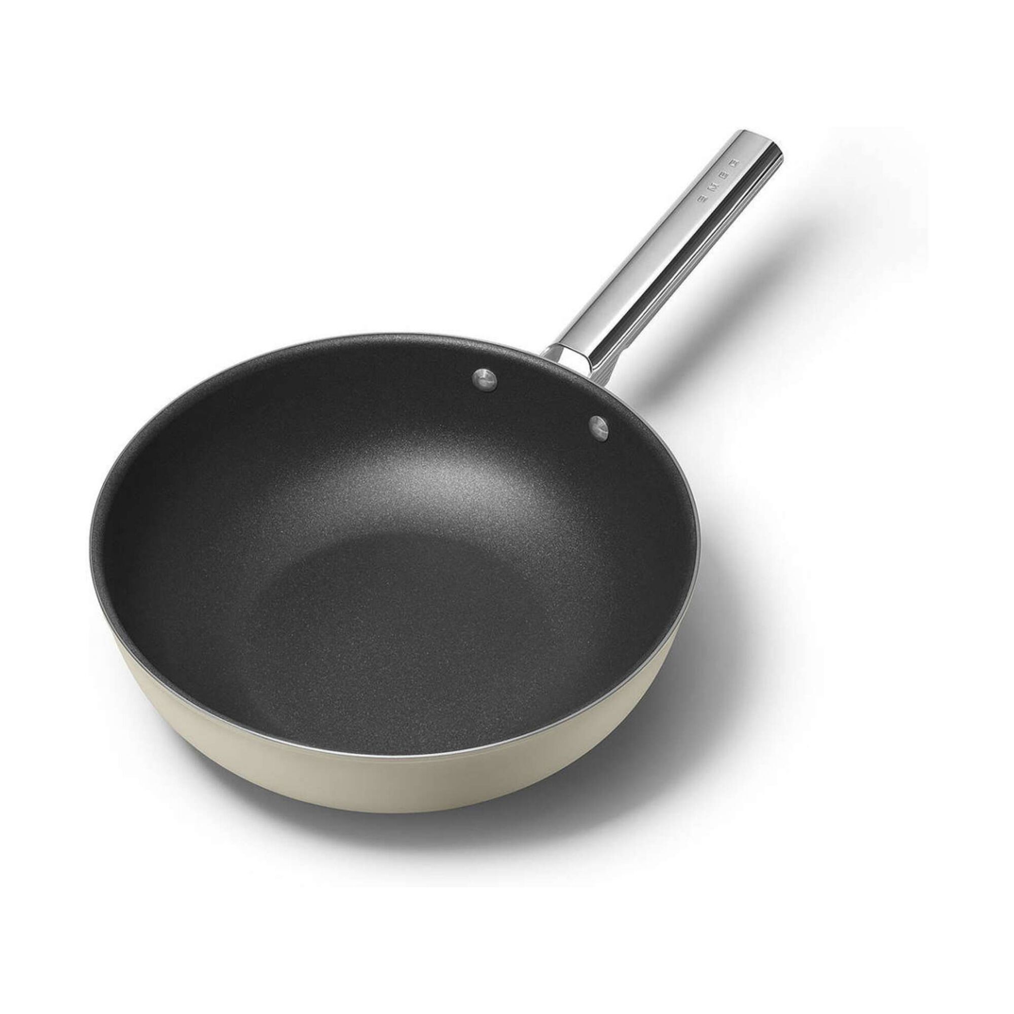 Wok Antiaderente Alum&iacute;nio 30cm Creme