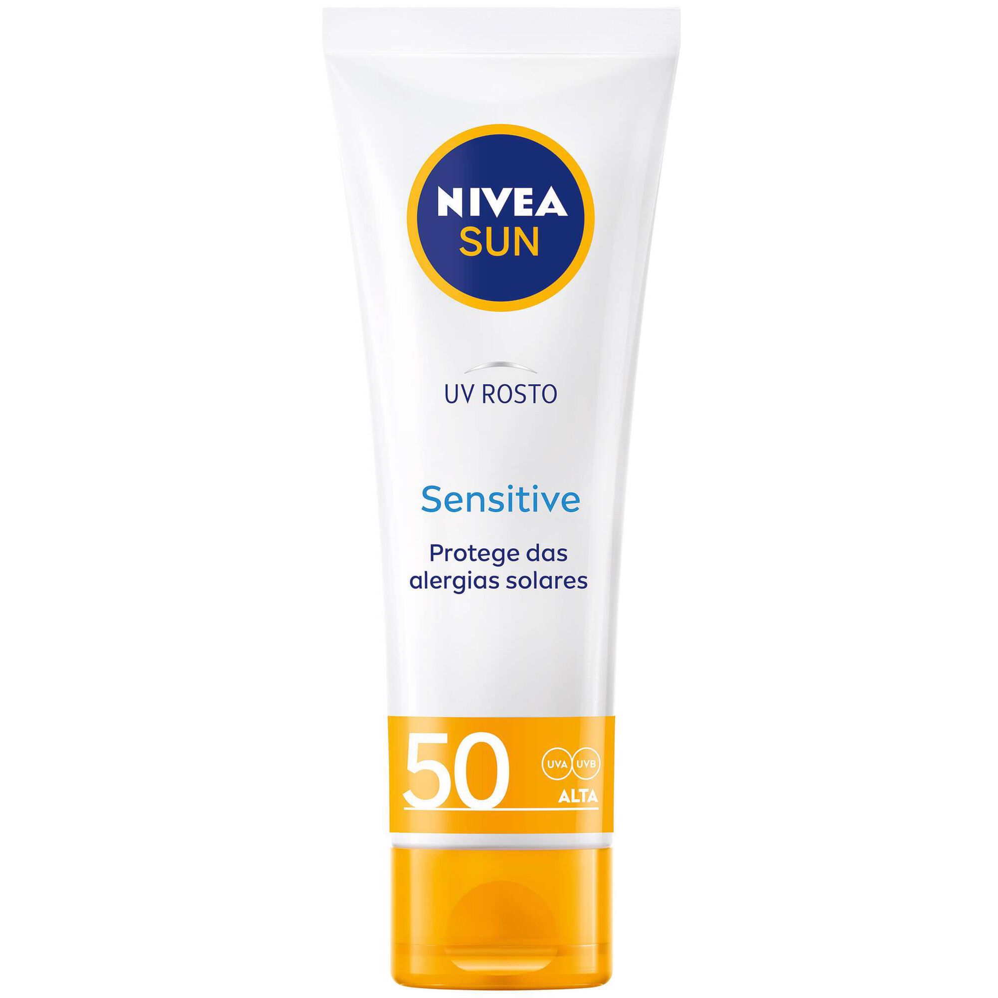 Protetor Solar Rosto Sensitive FPS 50 emb. 50 ml Nivea Sun