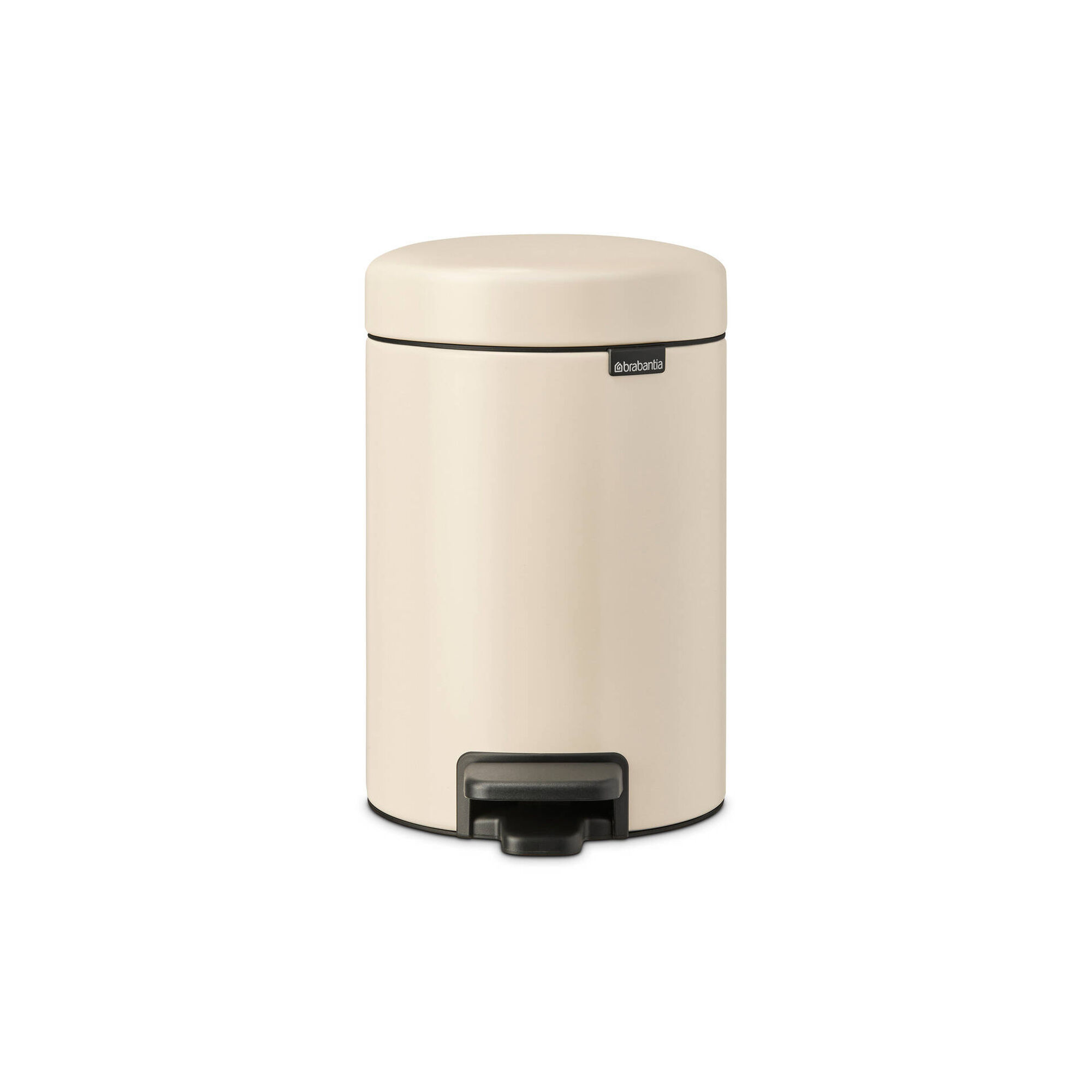 Balde de Lixo com Pedal A&ccedil;o Inoxid&aacute;vel 3L Bege NewIcon Brabantia