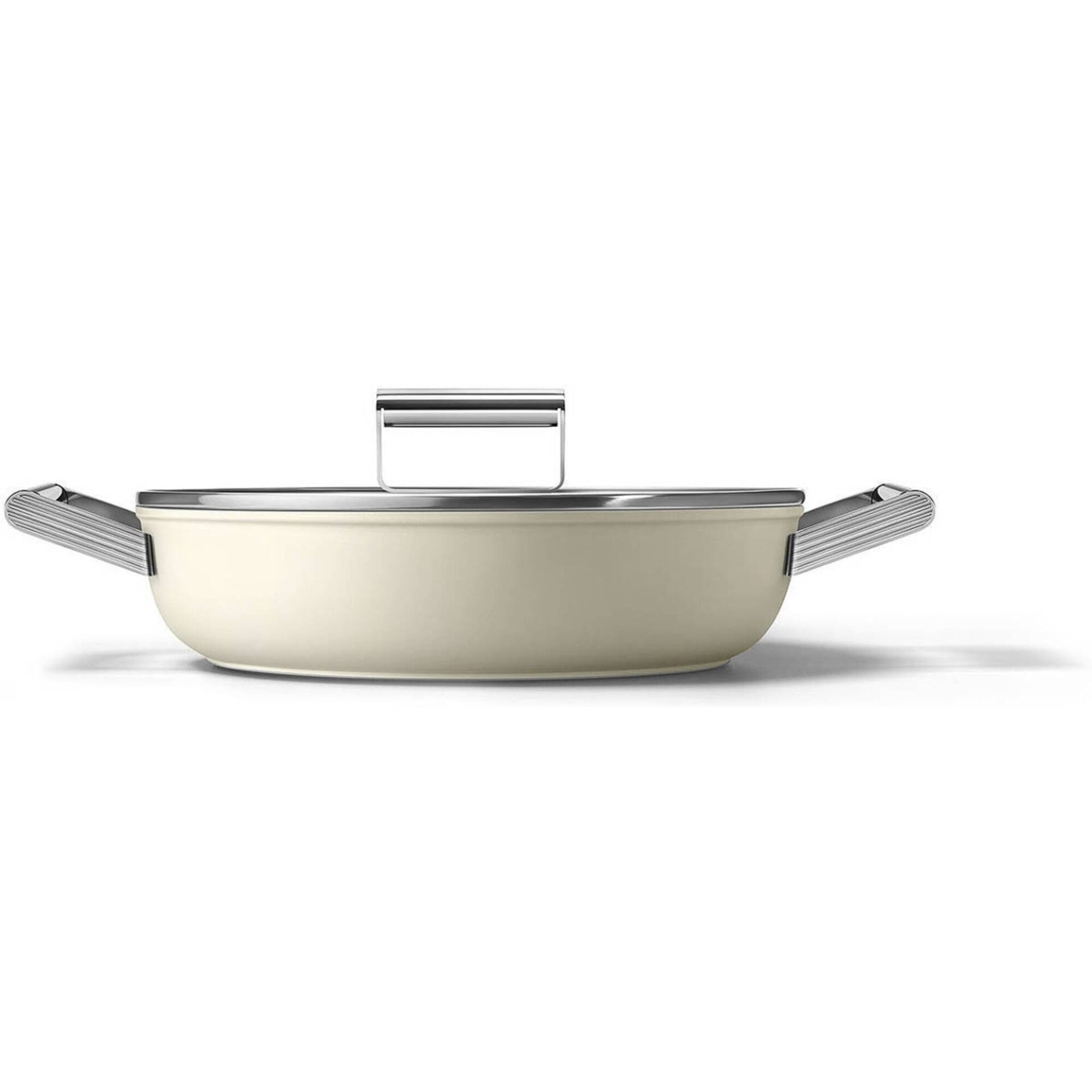 Ca&ccedil;arola Baixa Antiaderente Alum&iacute;nio 28cm Creme