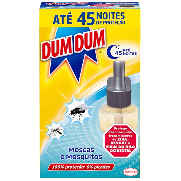 Inseticida Elétrico Recarga Moscas e Mosquitos Dum Dum