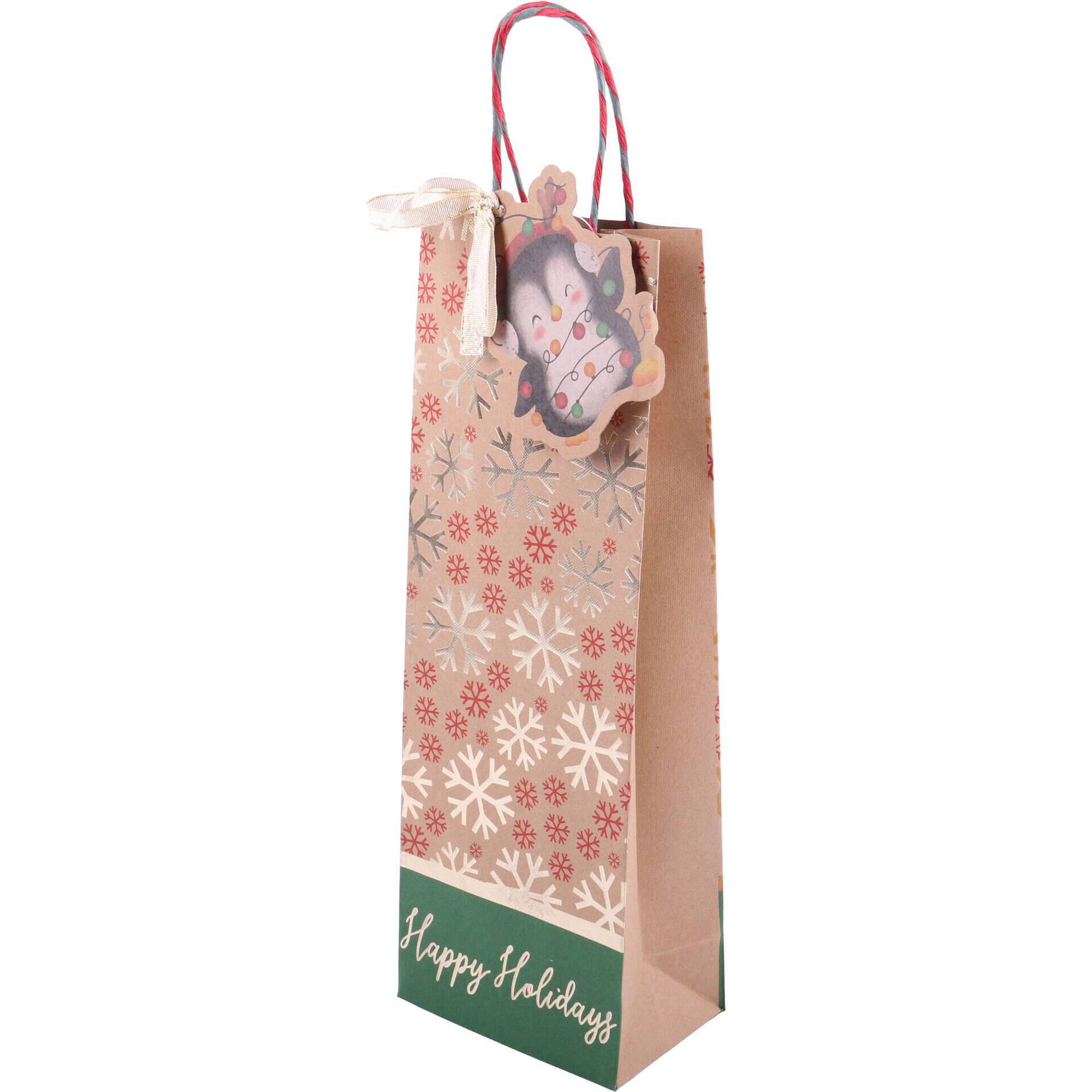 Saco para Presentes Garrafa Super Christmas (vários modelos)