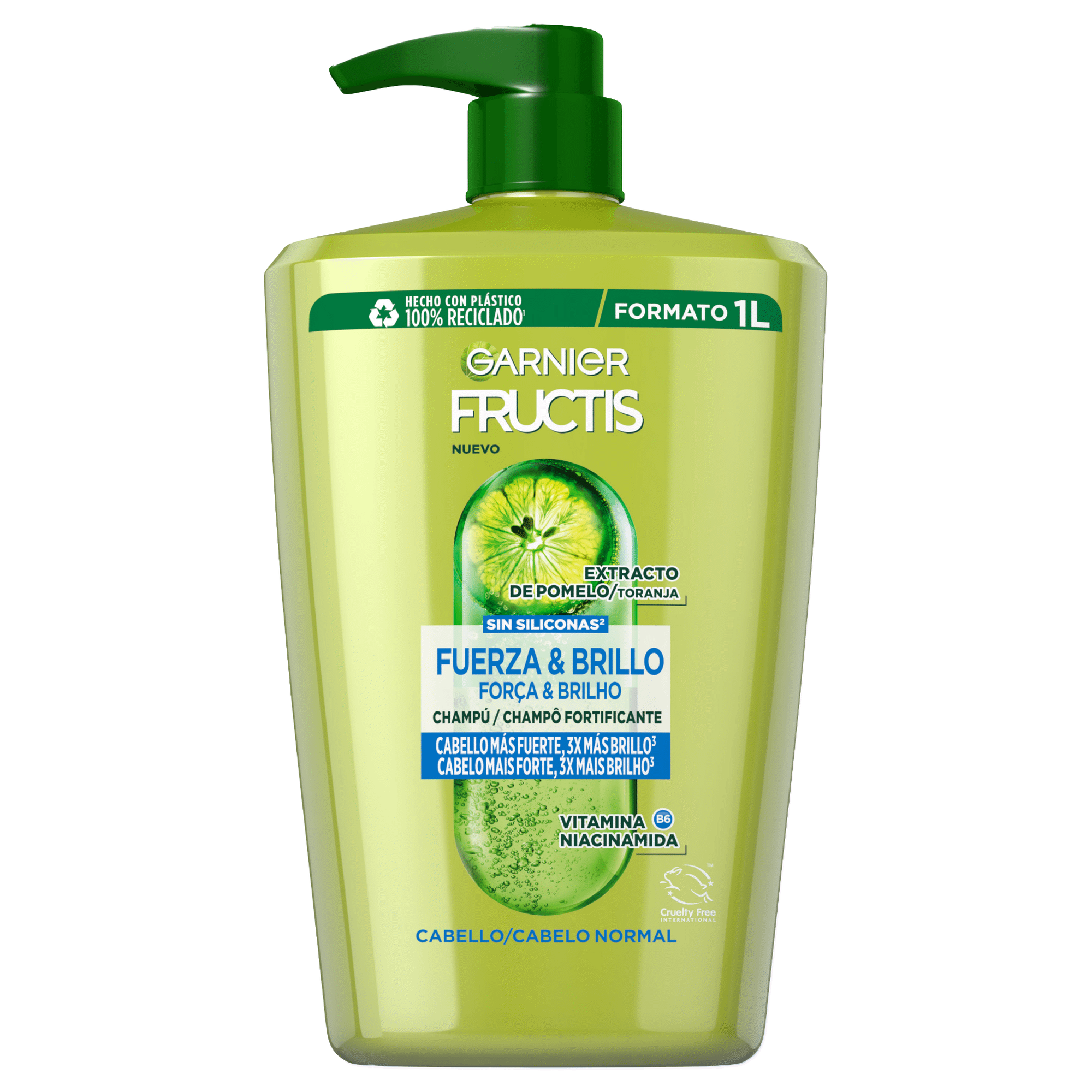 Champ&ocirc; For&ccedil;a e Brilho Garnier Fructis