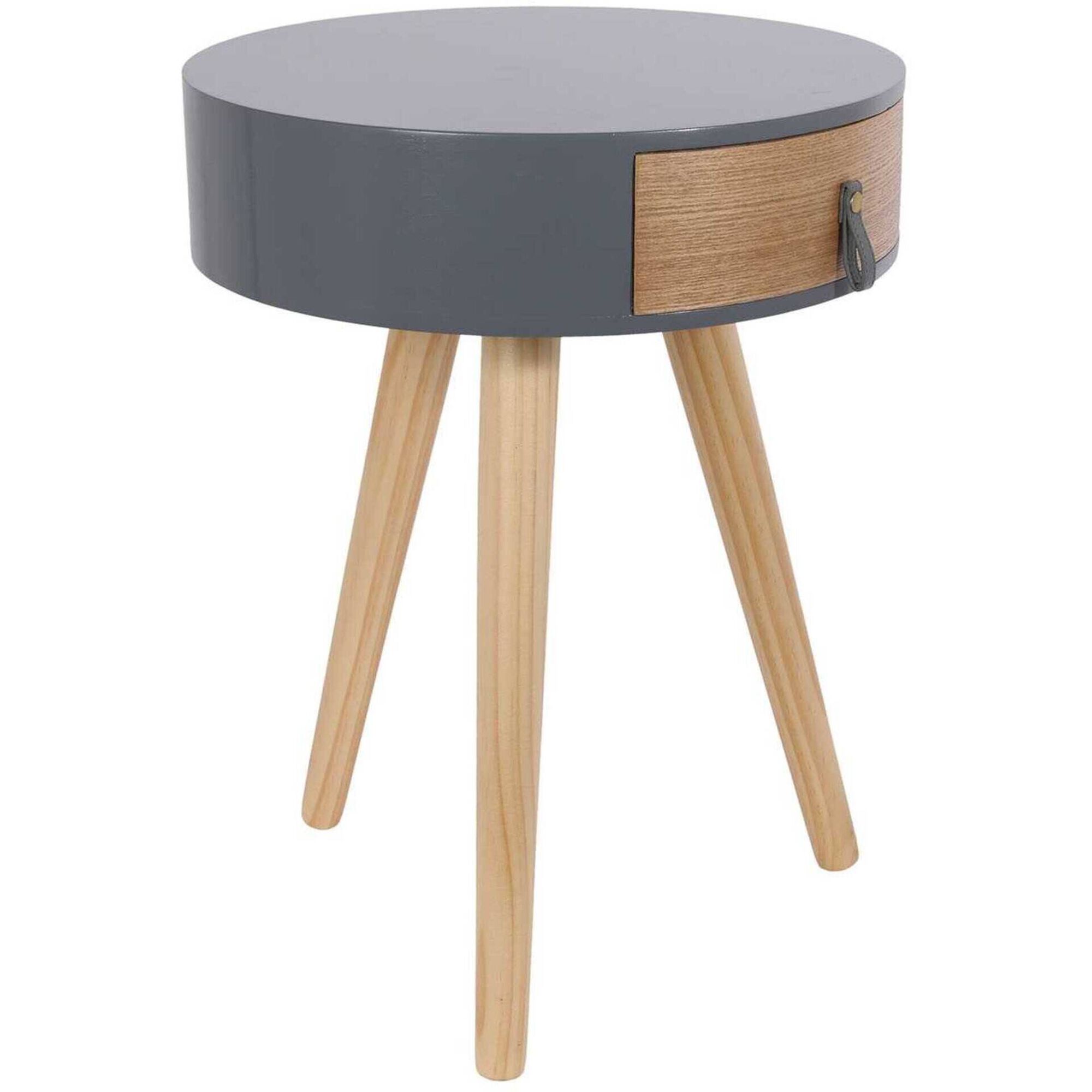 Mesa Cabeceira Cinza Nora