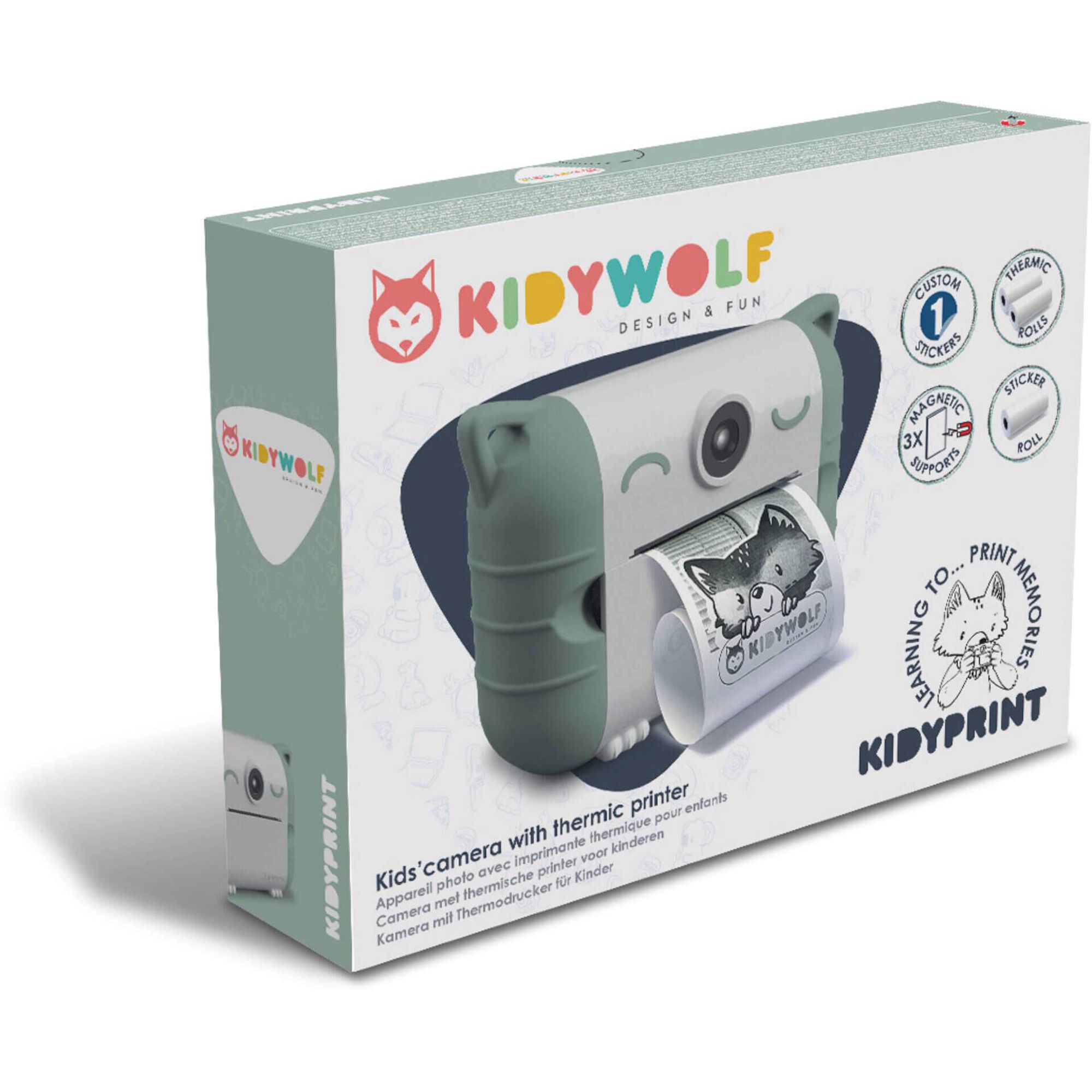 Kidiwolf - M&aacute;quina Fotogr&aacute;fica com Impress&atilde;o Verde