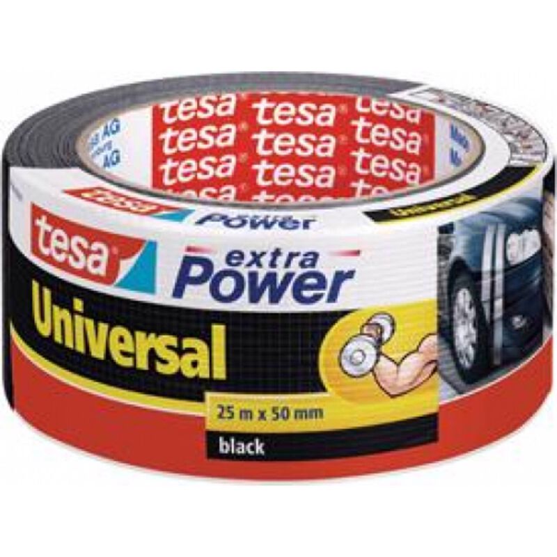 Fita Cola de Reparar Universal 48mmx25mts Preta Tesa