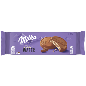 Bolachas Wafers de Chocolate de Leite Milka