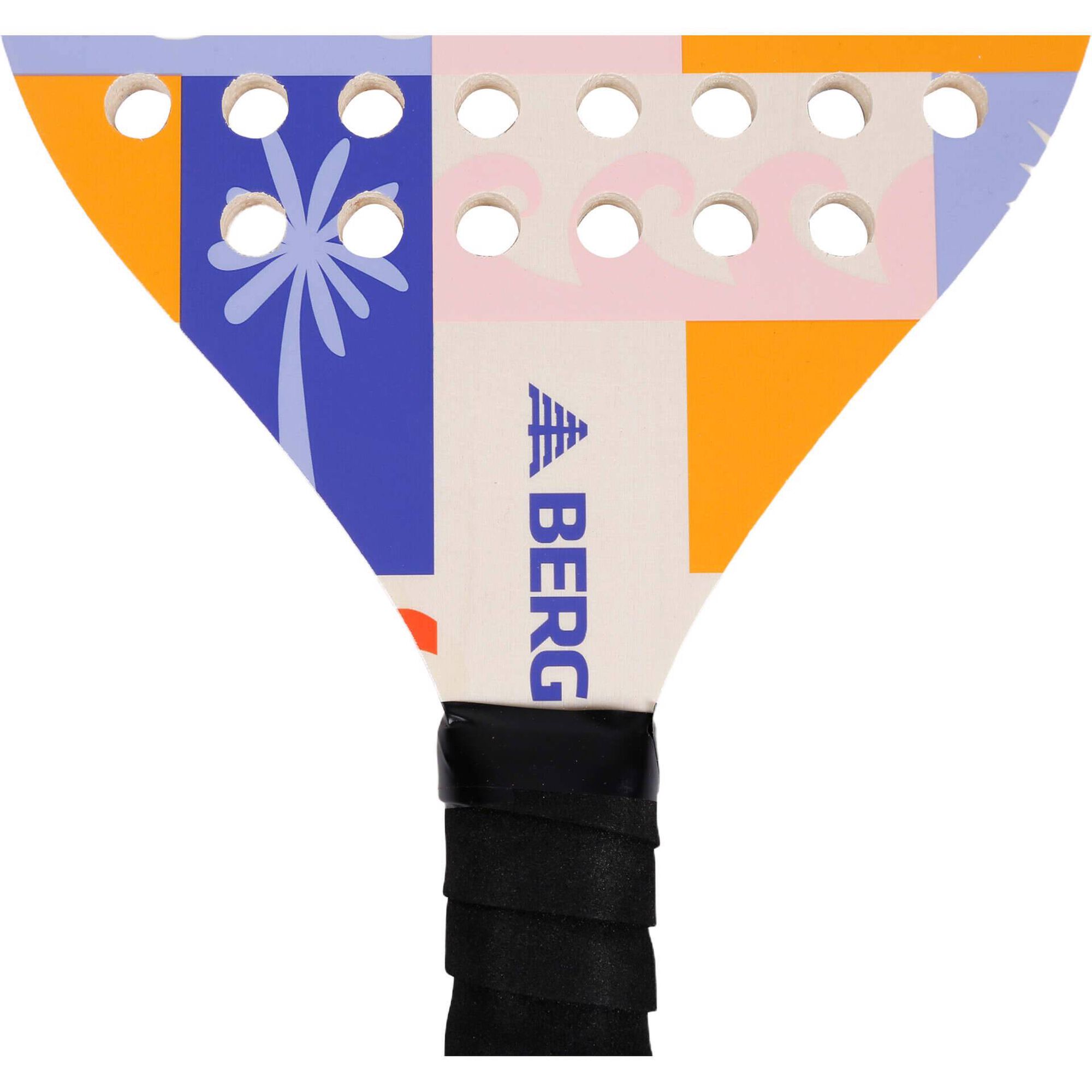 Raquetes de Praia Madeira com Bola Berg
