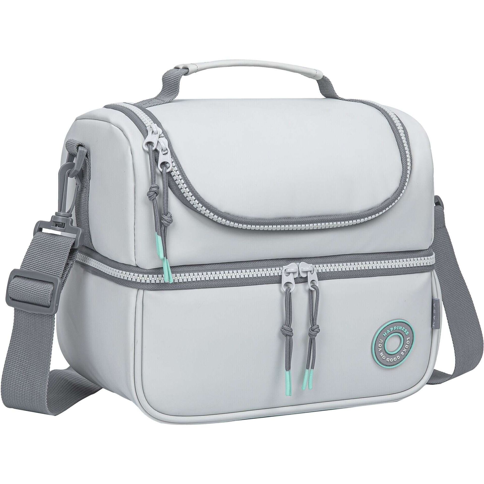 Lancheira 8L Happiness Cinza Kasa