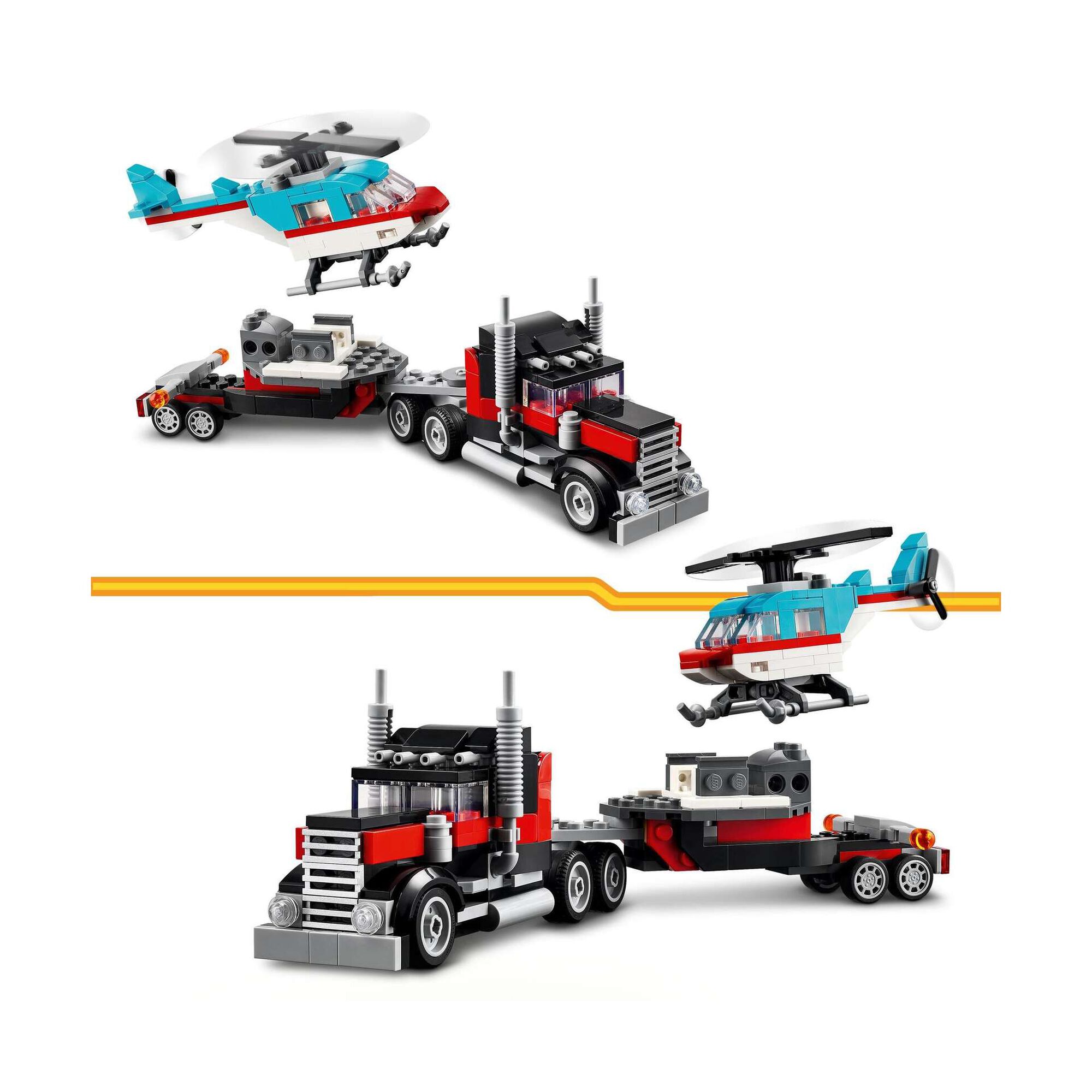 Camião de Plataforma com Helicóptero - 31146