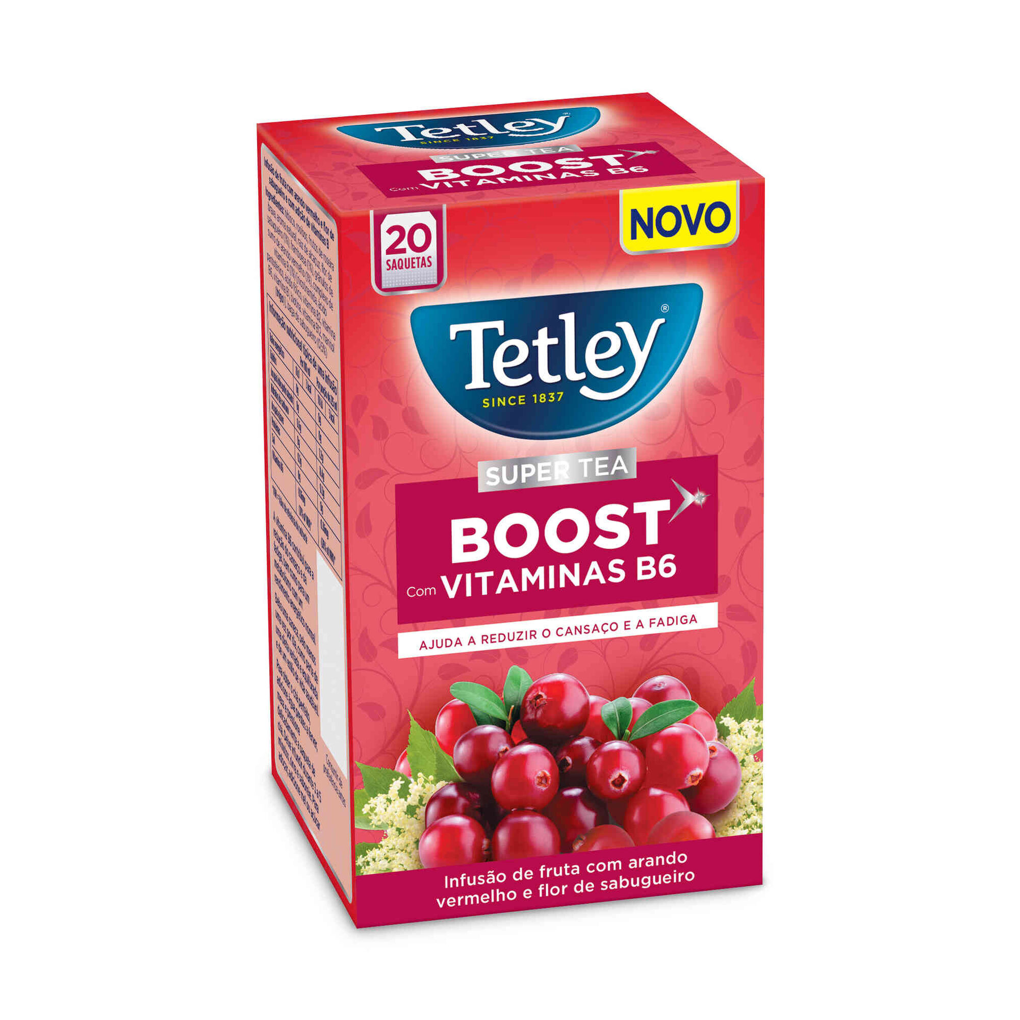 Infusão Fruta Arando, Flor de Sabugueiro e Vitamina B6 Boost Saquetas