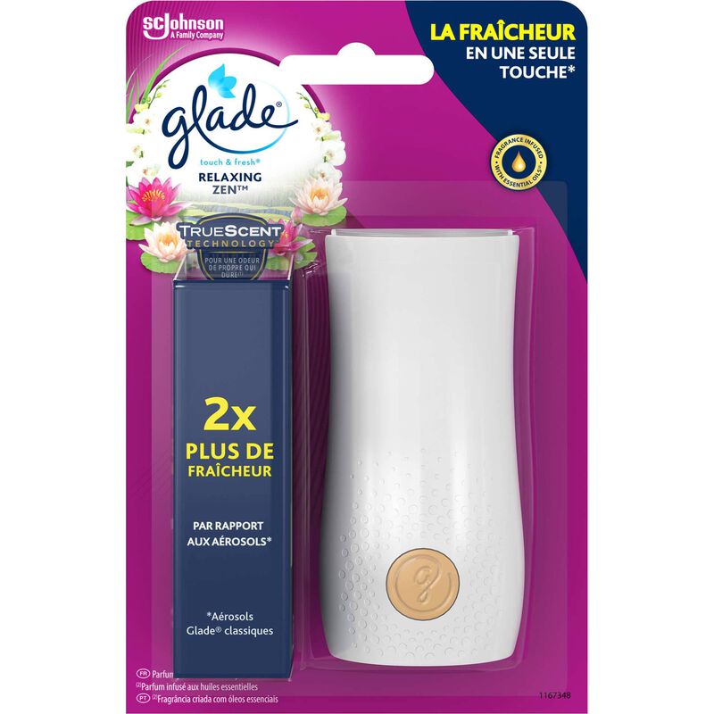 Ambientador Portátil Touch&amp;Fresh Relax Zen Glade