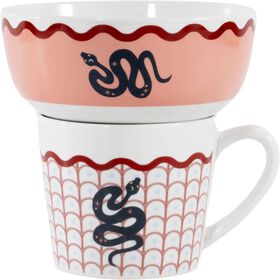 Conjunto Caneca 350ml e Taça 500ml Serpente Cosmos Conjunto Caneca 350ml e Taça 500ml Serpente Cosmos