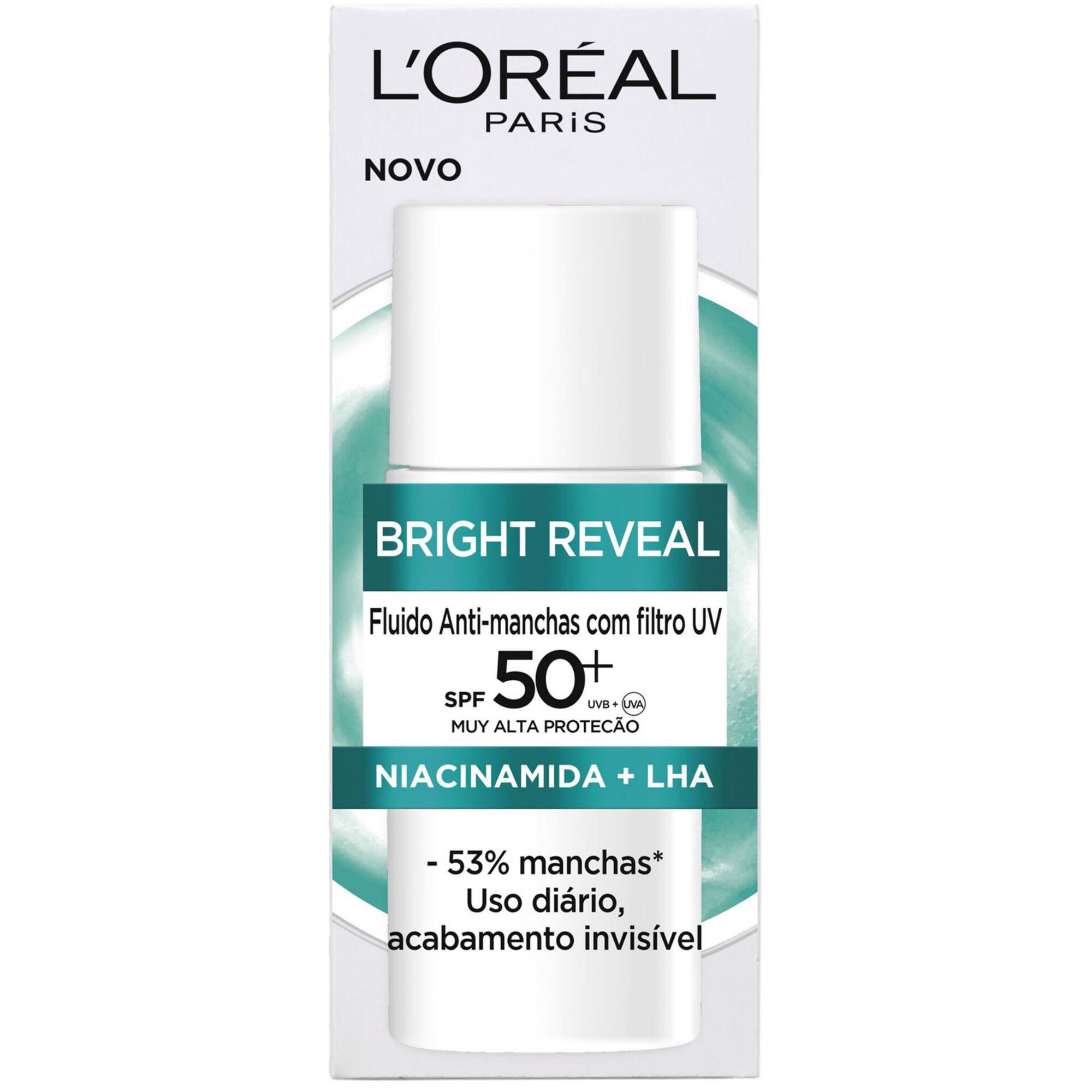 Fluído Rosto Hidratante Bright Reveal FPS50+ Anti-manchas Fluído Rosto Hidratante Bright Reveal FPS50+ Anti-manchas