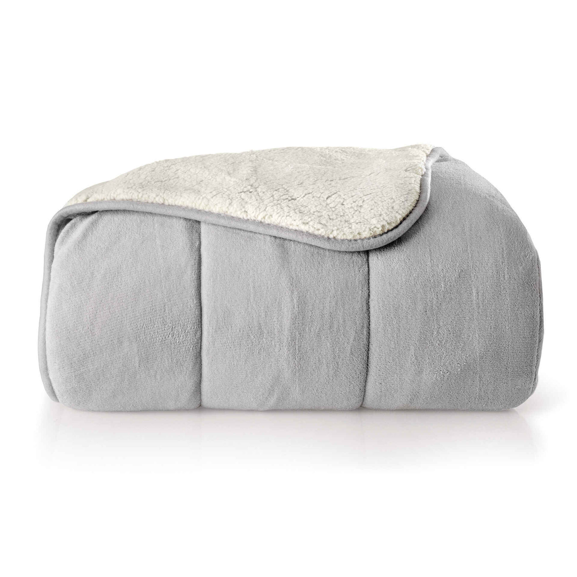 Edredão Coral Borreguito Cinza 200x220cm Edredão Coral Borreguito Cinza 200x220cm