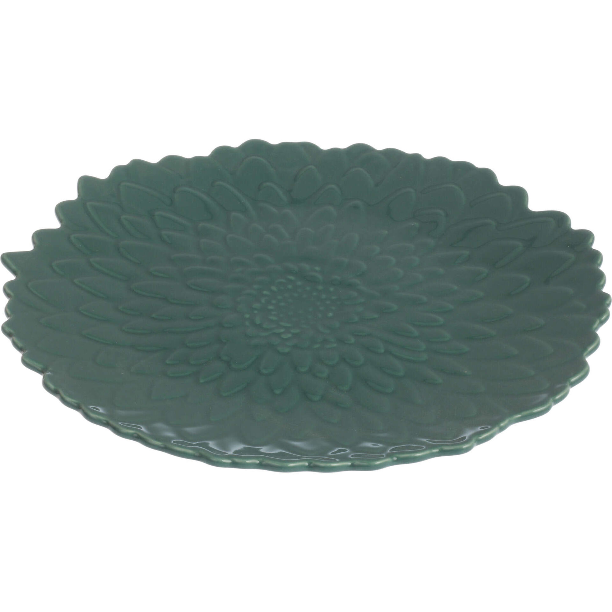 Prato 26cm Folhas Verde Claro Kasa