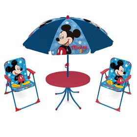 Conjunto Exterior Mesa e 2 Cadeiras Mickey Disney