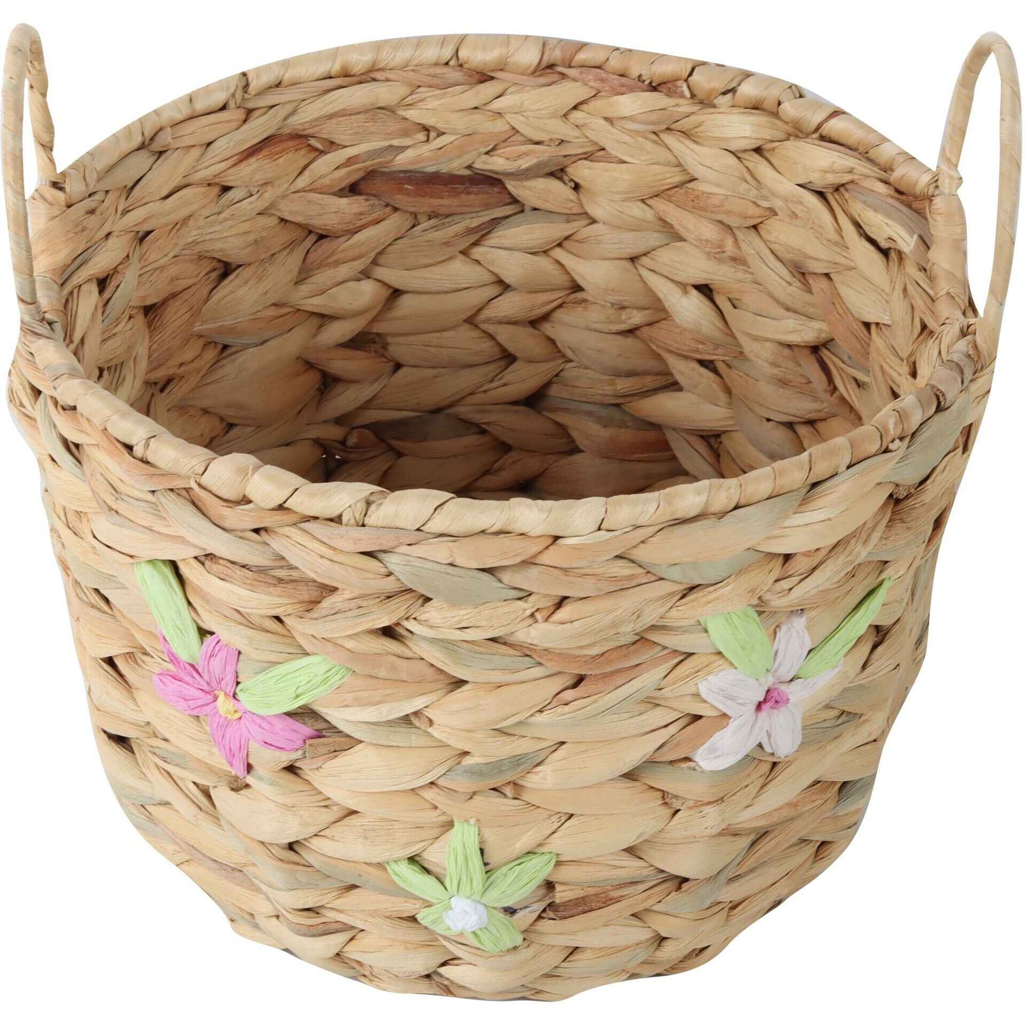 Cesto Flores Redondo 32cm com Asas