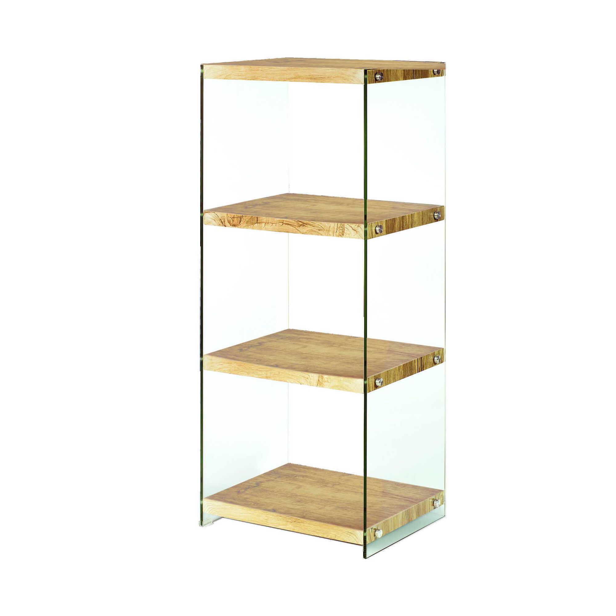 Estante com 4 Prateleiras 39x49x120cm em Vidro Nordic Estante com 4 Prateleiras 39x49x120cm em Vidro Nordic