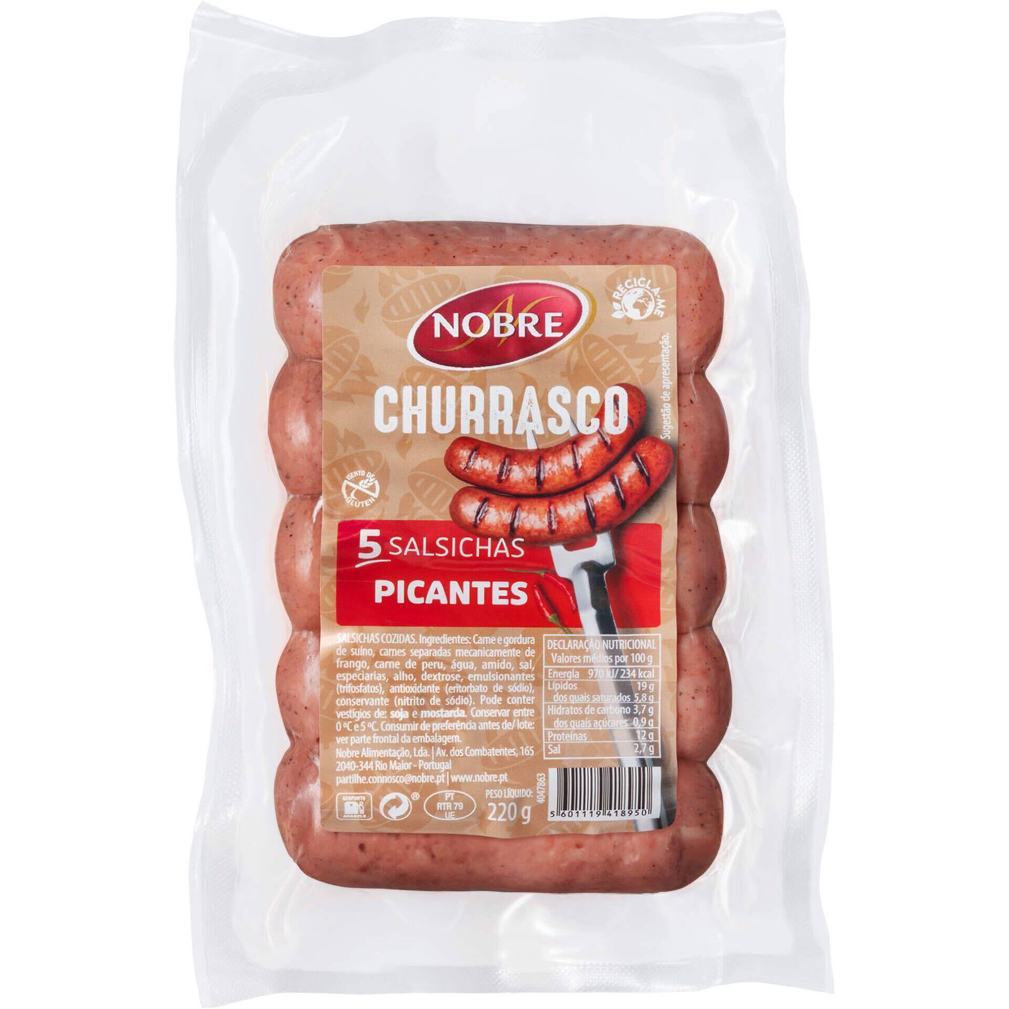Salsichas de Churrasco Picantes