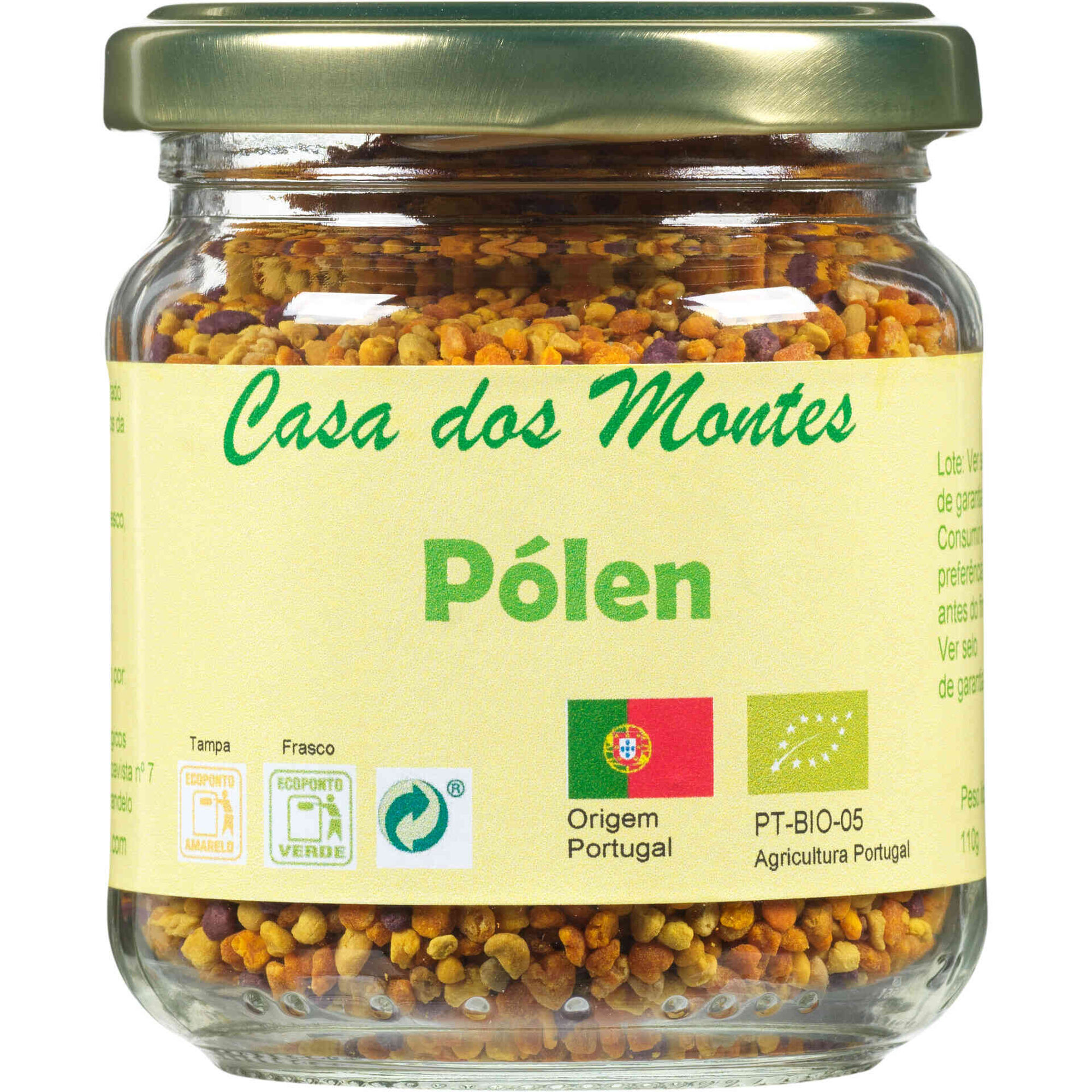 P&oacute;len de Abelha em Frasco Casa dos Montes