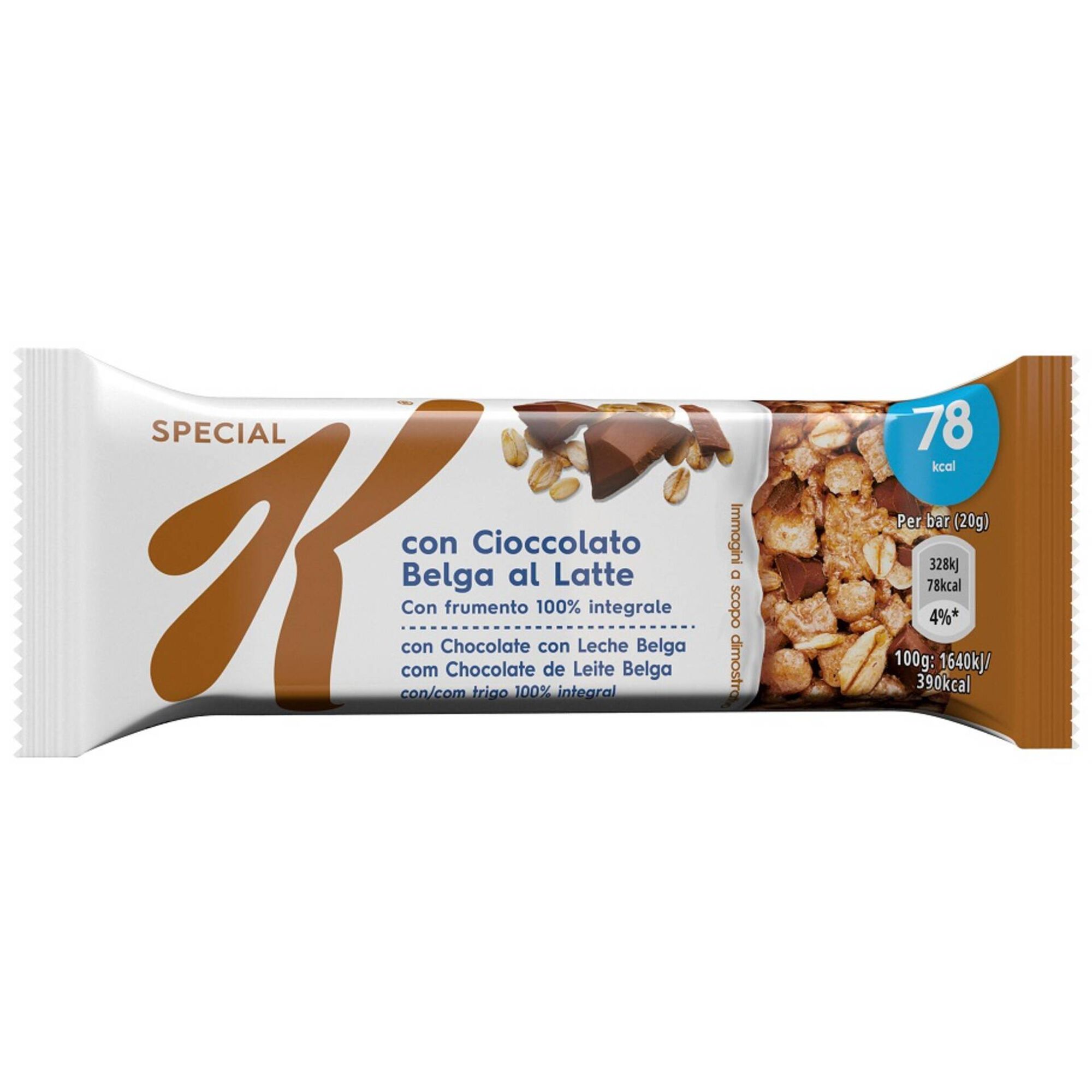 Barra de Cereais Chocolate de Leite Belga Special K
