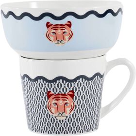 Conjunto Caneca 350ml e Taça 500ml Tigre Cosmos Conjunto Caneca 350ml e Taça 500ml Tigre Cosmos