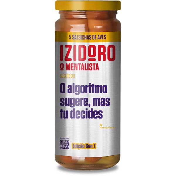 Salsichas de Aves Frasco 5 un sem Glúten Izidoro