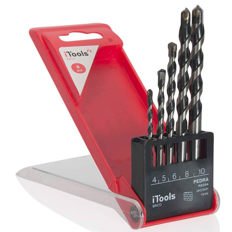 Conjunto 5 Brocas Pedra (4,5,6,8 e 10mm) Redxark