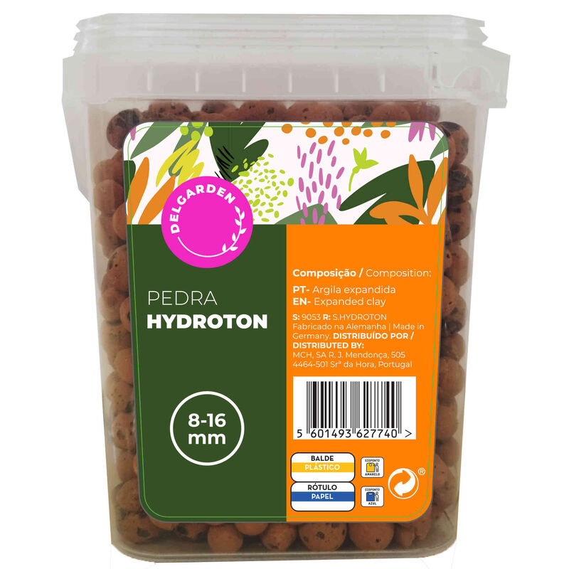 Pedras Decorativas Hydroton 0,8-1,6 cm Delgarden