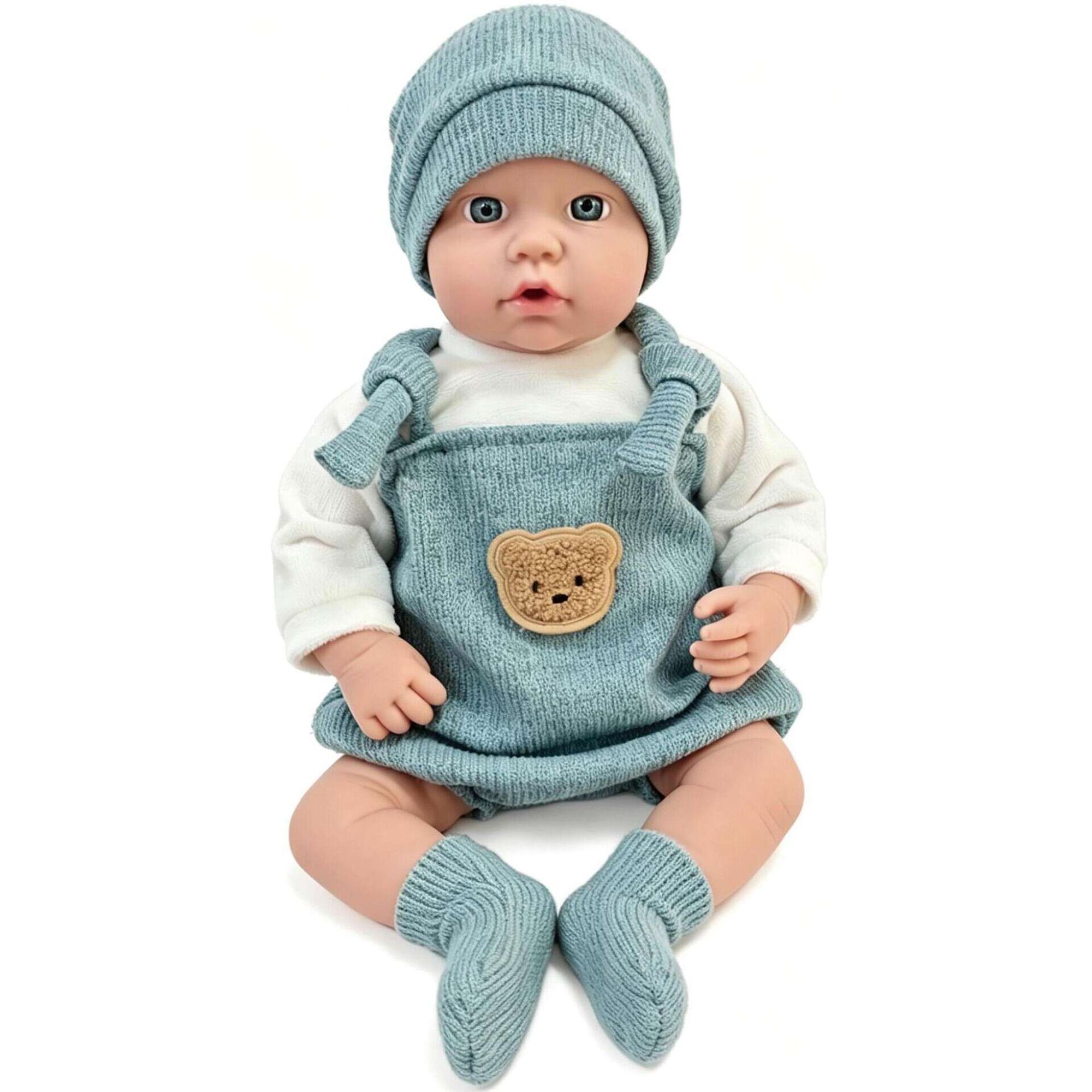 Zoko Titucho - Beb&eacute; Reborn 50cm com Acess&oacute;rios Azuis