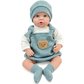 Zoko Titucho - Beb&eacute; Reborn 50cm com Acess&oacute;rios Azuis