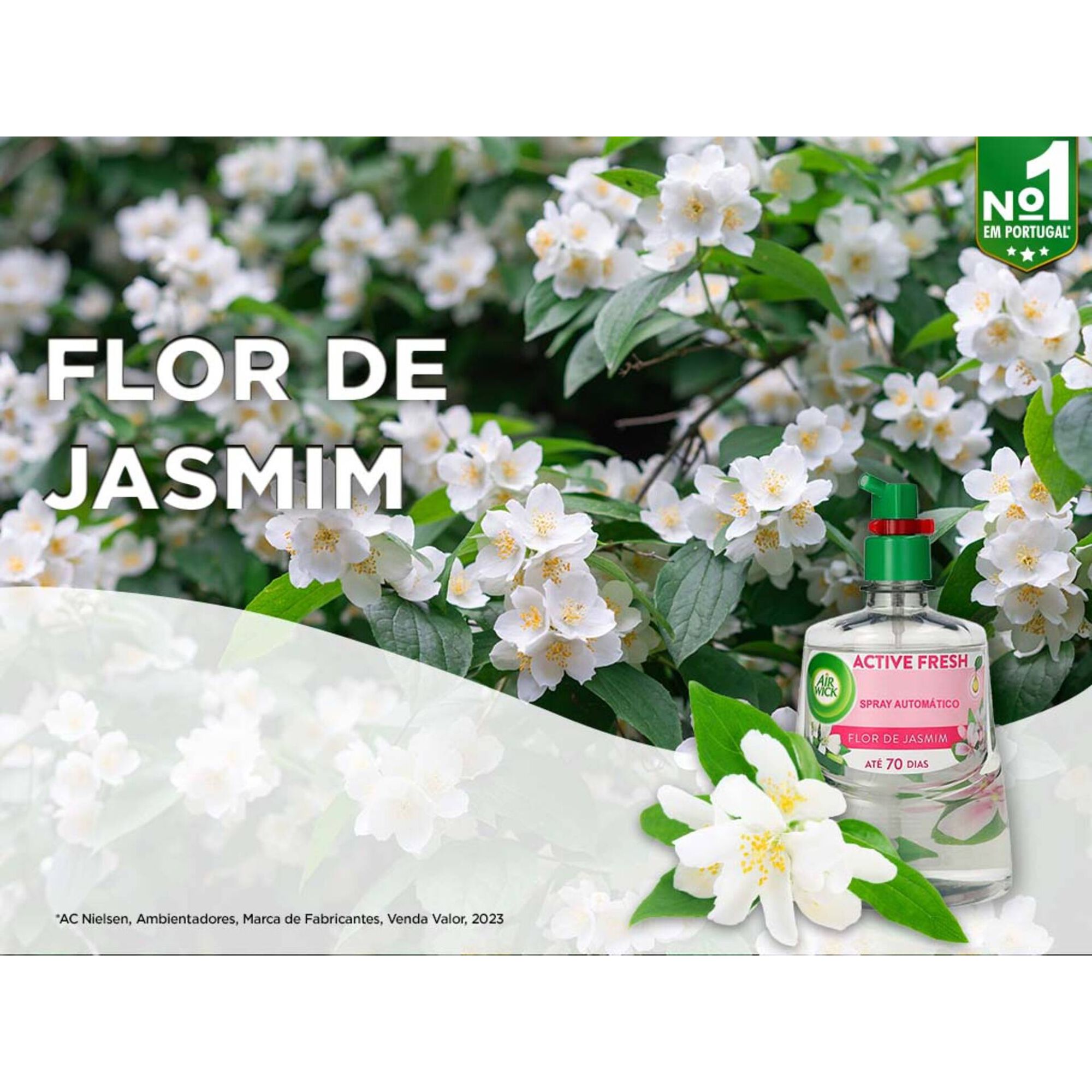 Ambientador Recarga Difusor Active Fresh Jasmim