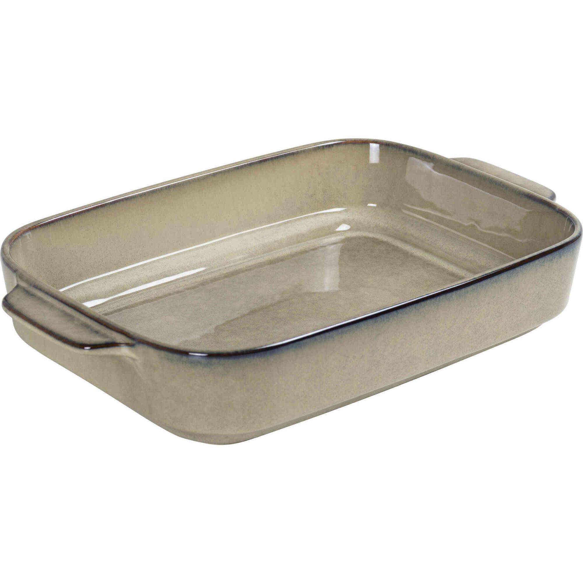 Assadeira Retangular Reativa 39x24cm Castanha Kasa