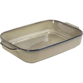 Assadeira Retangular Reativa 39x24cm Castanha Kasa