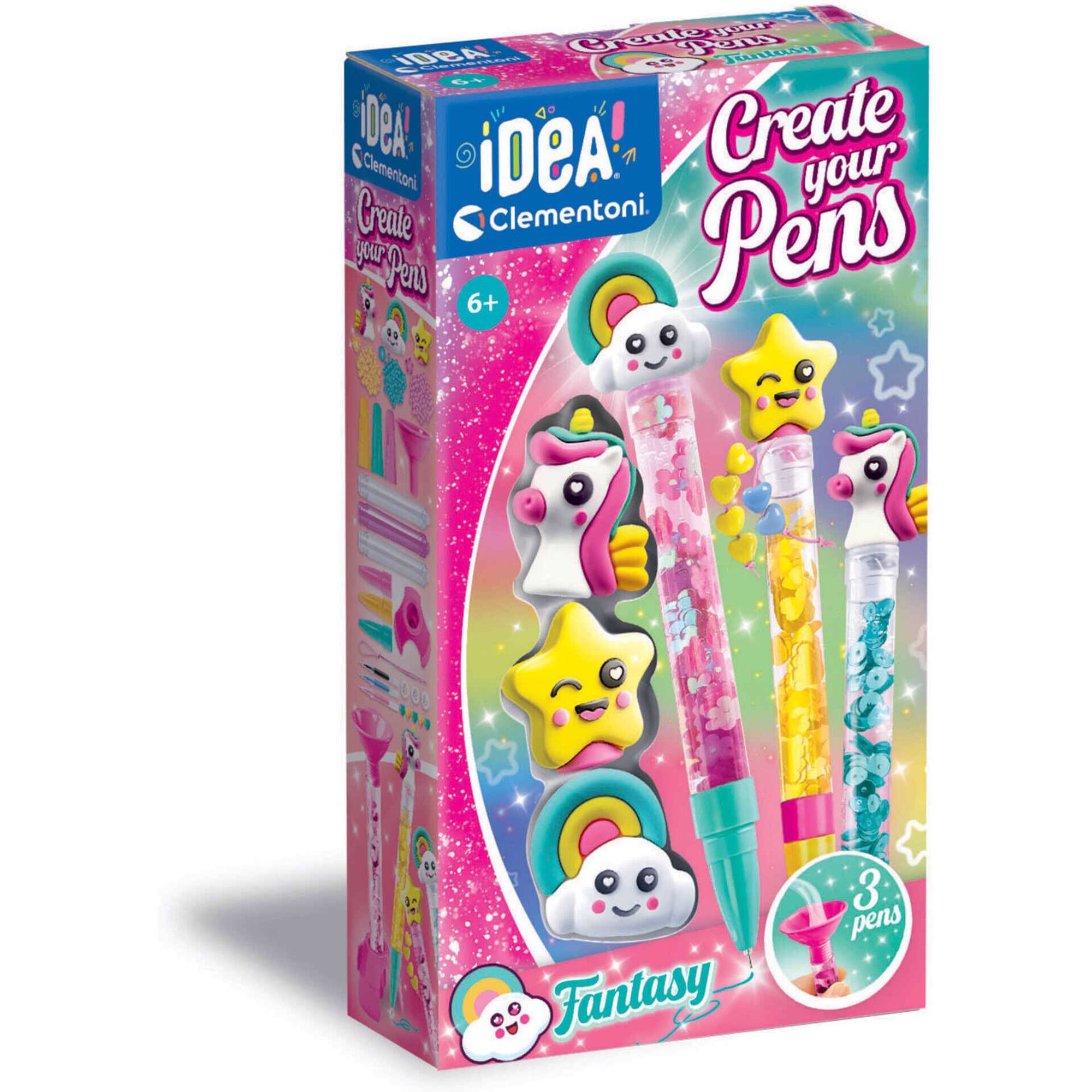 Clementoni - Kit Idea Laborat&oacute;rio de Canetas (v&aacute;rios modelos)