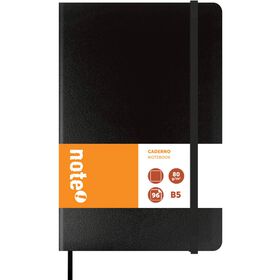 Caderno Agrafado B5 com El&aacute;stico Liso Note!