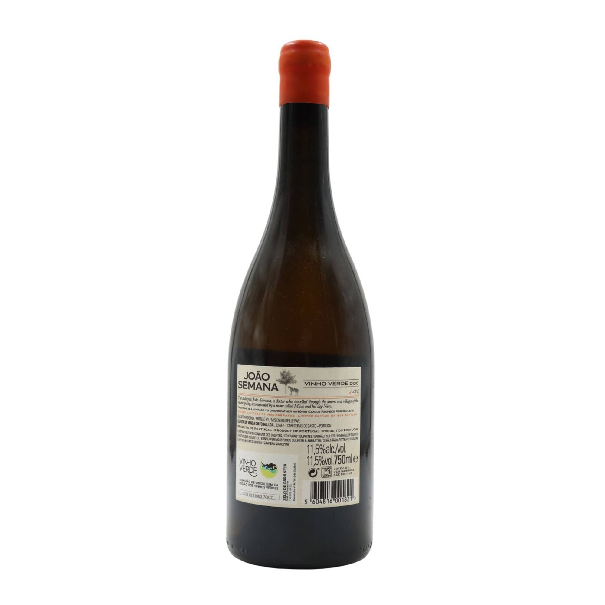 Quinta Da Venda Jo&atilde;o Semana Curtimenta Vinho Verde Branco