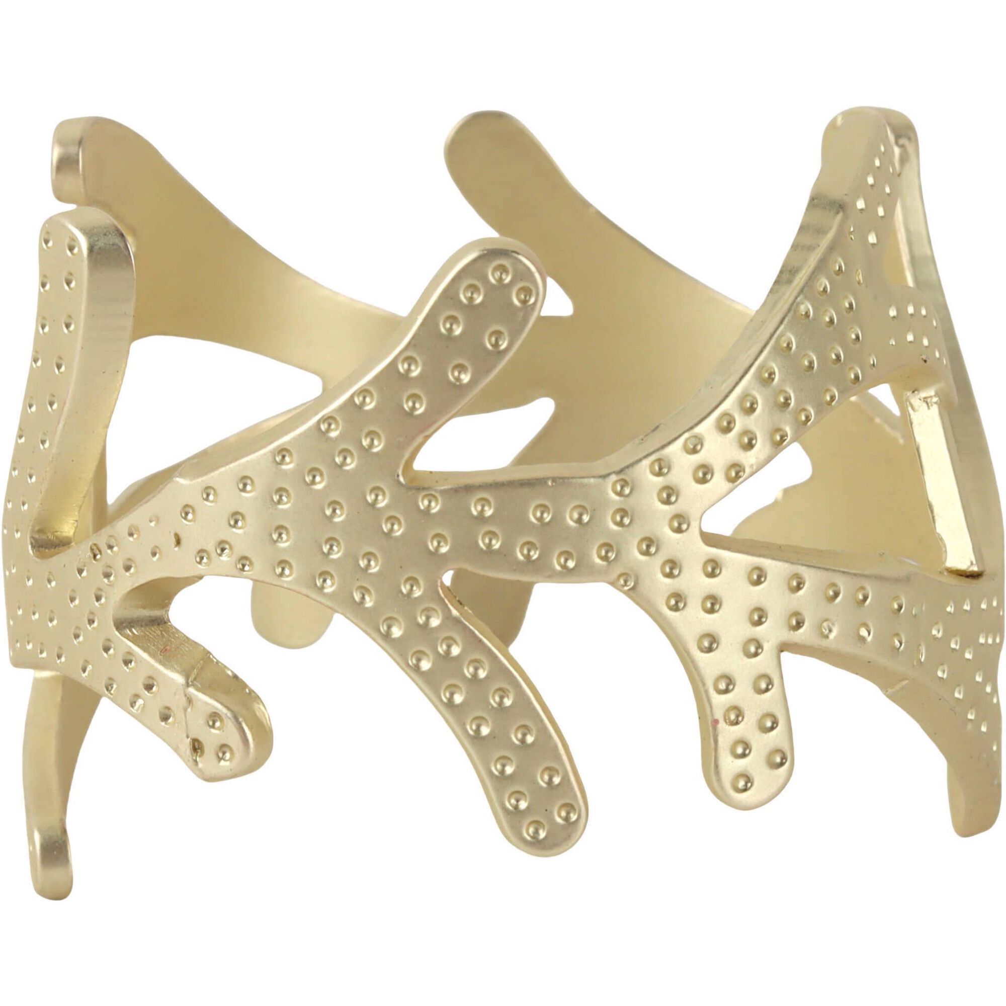 Argola Guardanapo Dourada Coroa