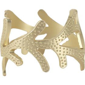 Argola Guardanapo Dourada Coroa